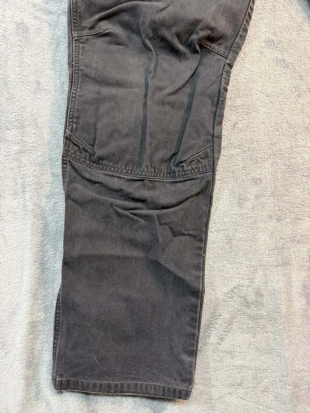 Kuhl Men's Charcoal Grey Vintage Patina Dye Canvas Hiking Work Pants 36x34